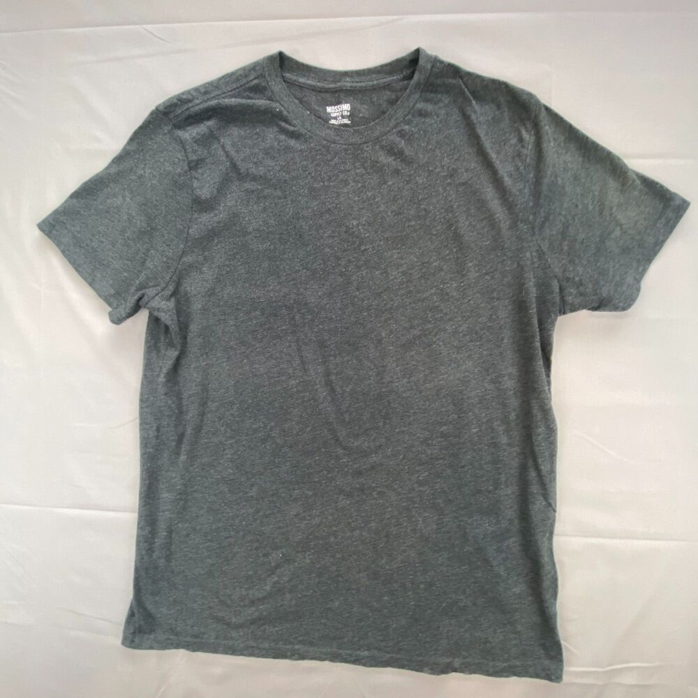 Mossimo Supply Co Mens Crew Neck Short Sleeve T-Shirt Charcoal Heather Gray L